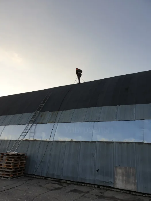 Ремонт ангара мягкой кровли