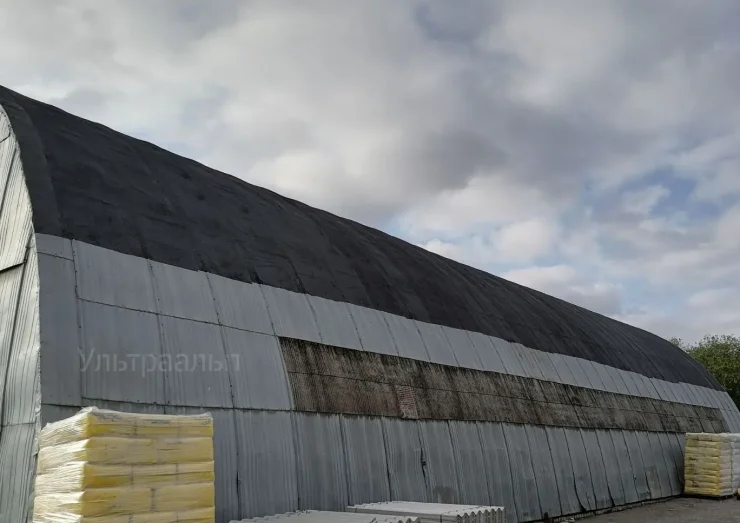 Ремонт ангара мягкой кровлей